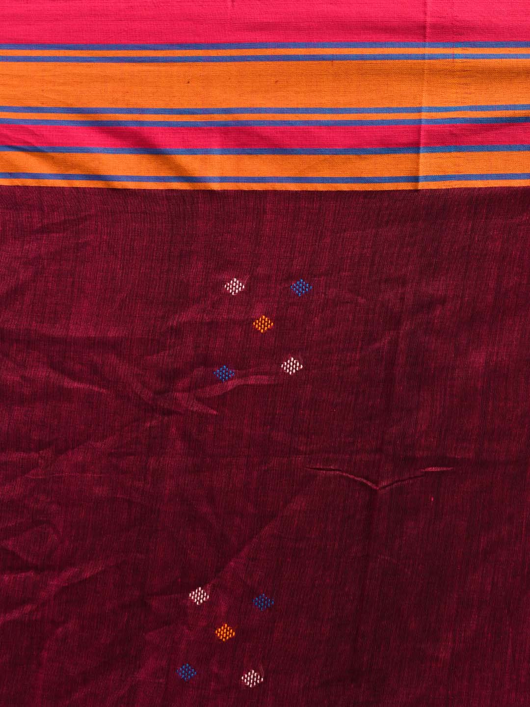 MAGENTA MIRAGE (HANDLOOM 100% PURE COTTON SAREE)