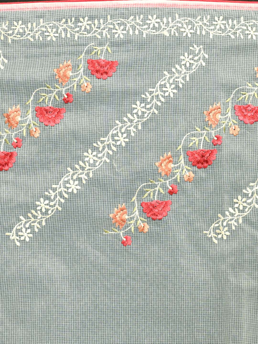 IVORY BLOSSOM (KOTA  SAREE)