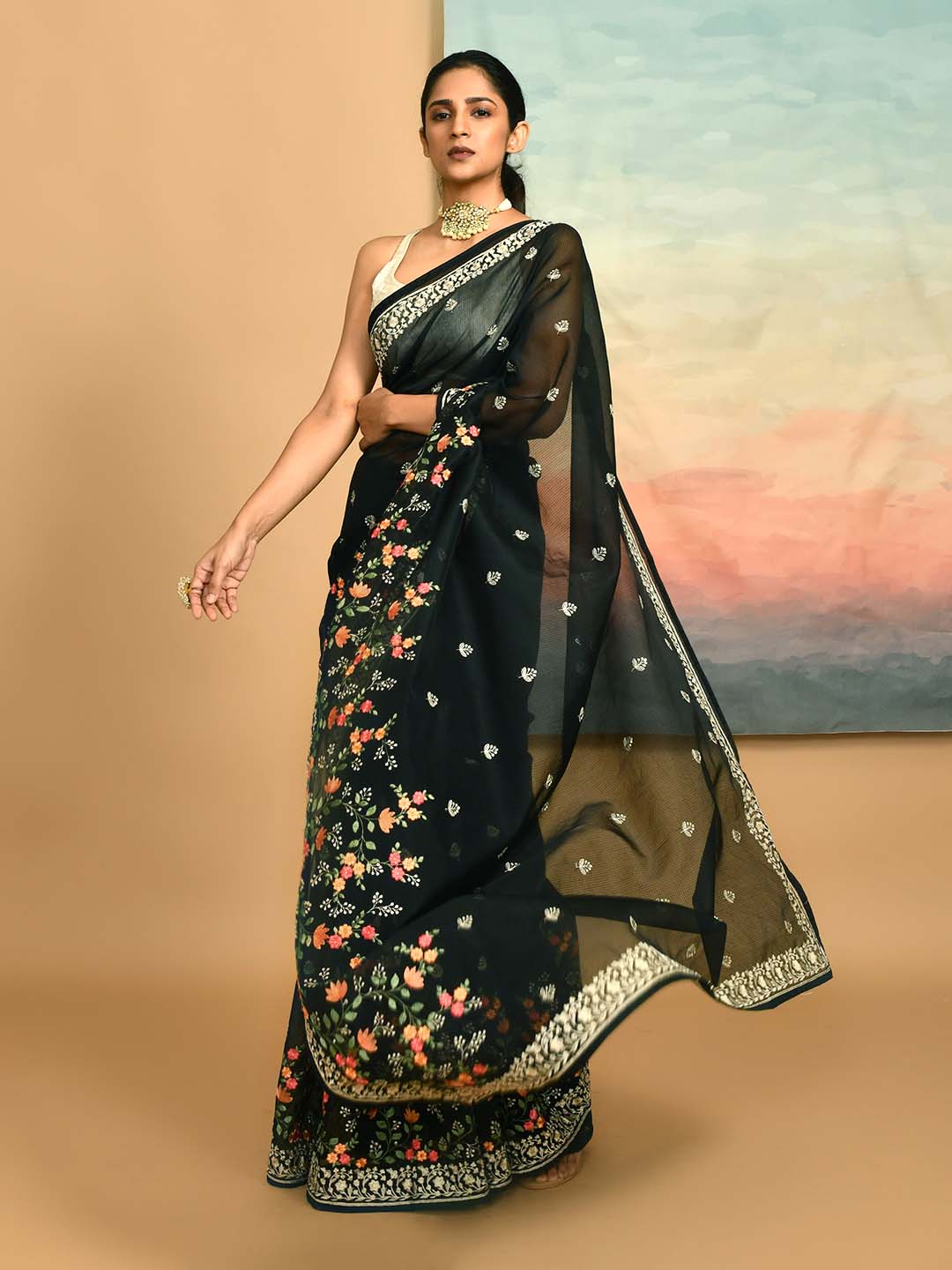 NOIR RADIANCE (KOTA  SAREE)