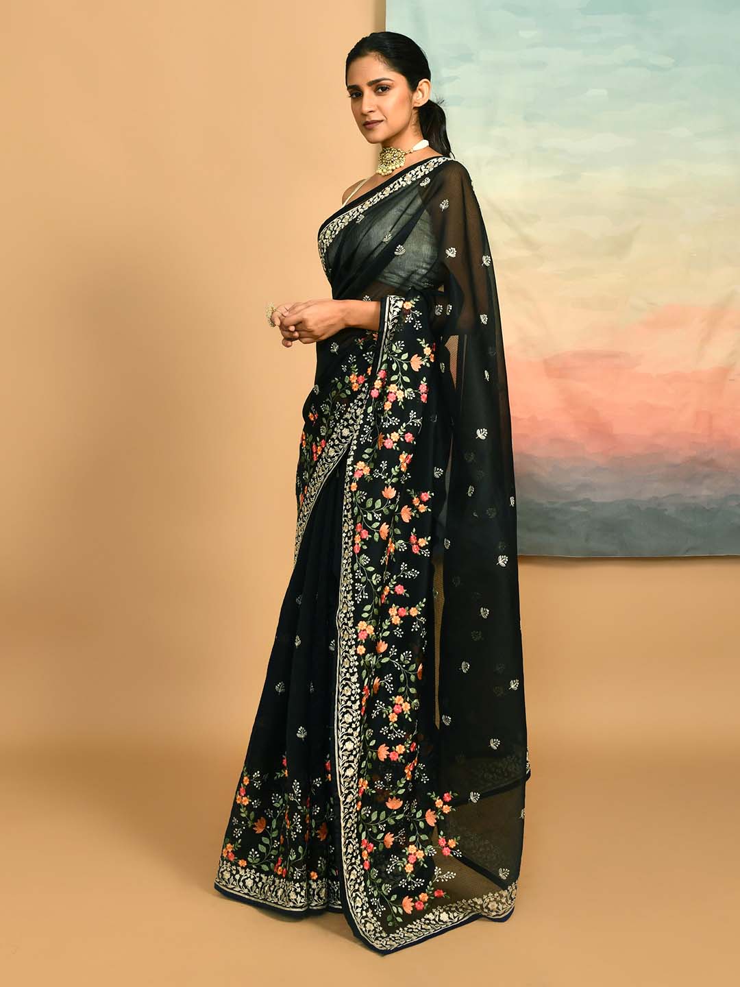 NOIR RADIANCE (KOTA  SAREE)