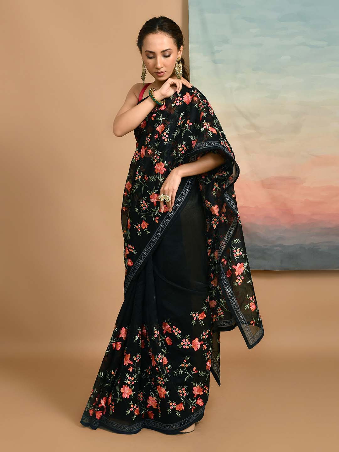 NOIR ENCHANTMENT (KOTA  SAREE)