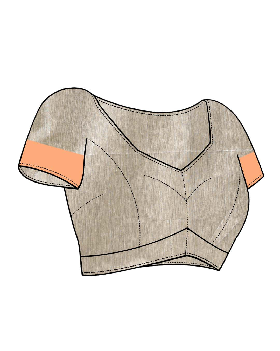 IVORY HARMONY (HANDLOOM COTTON BLEND SAREE)