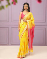 GOLDEN SPLENDOR (HANDLOOM COTTON BLEND SAREE)
