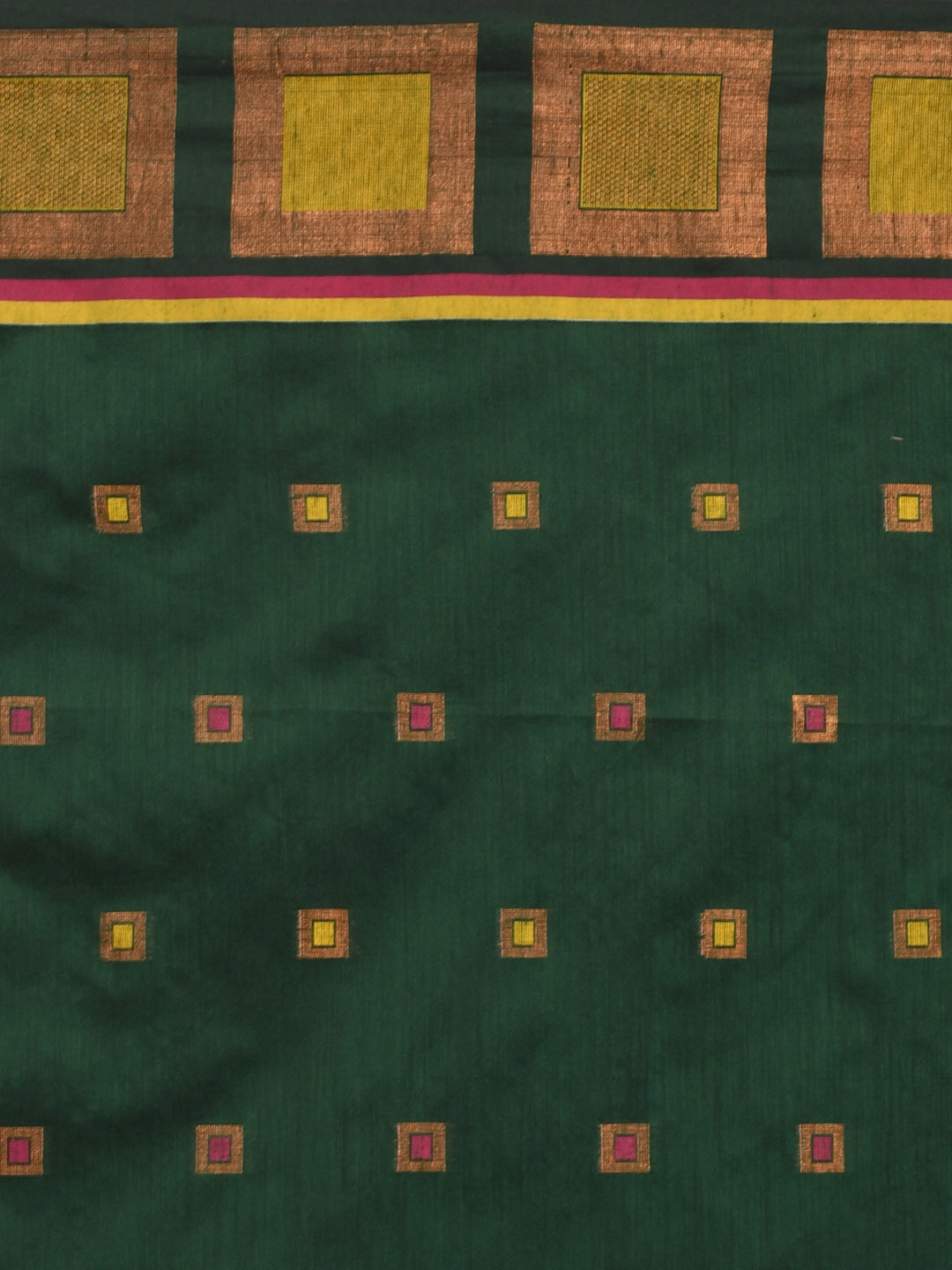 EMERALD ESSENCE (HANDLOOM COTTON BLEND SAREE)