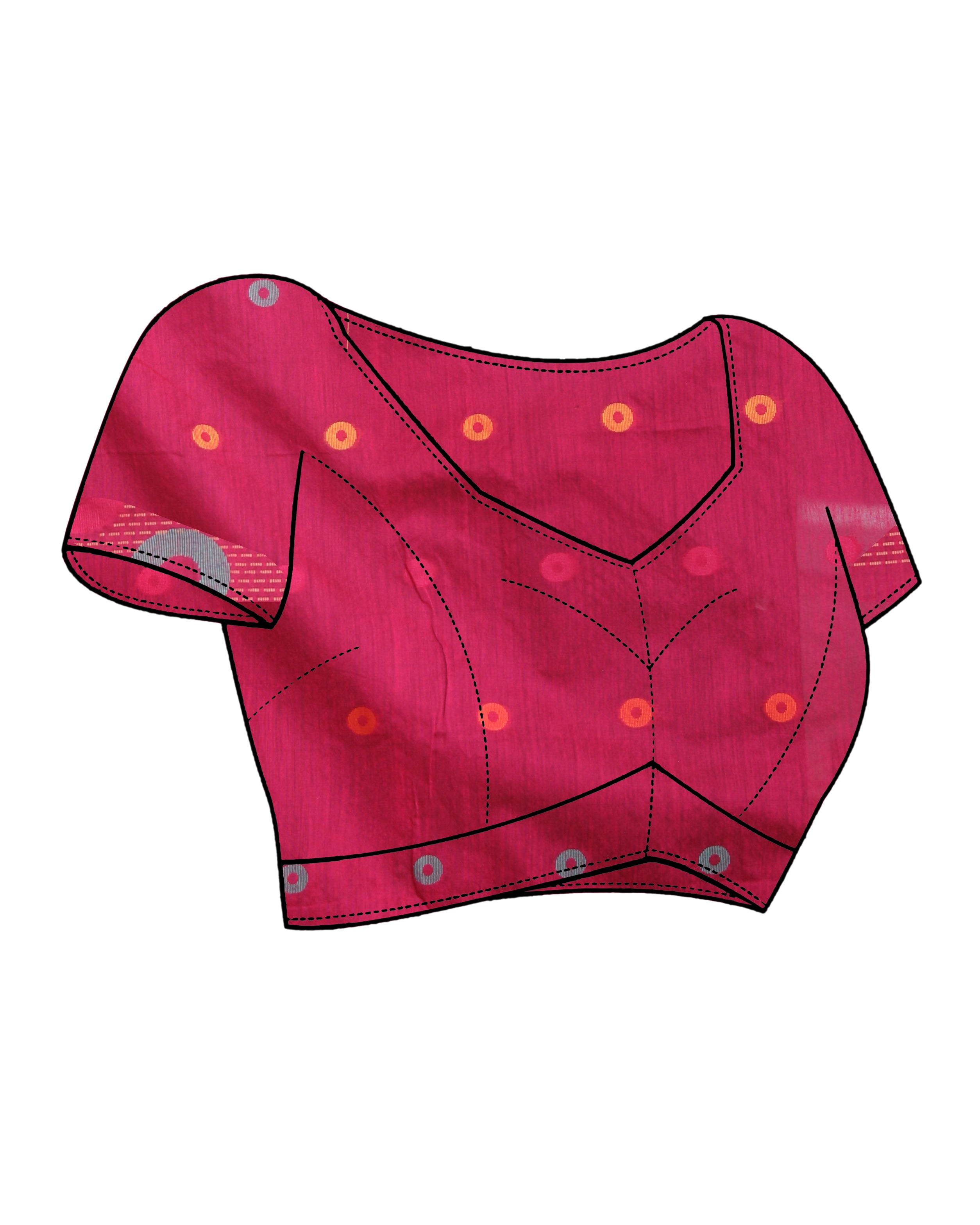 CIRCULAR HARMONY (HANDLOOM COTTON BLEND SAREE)