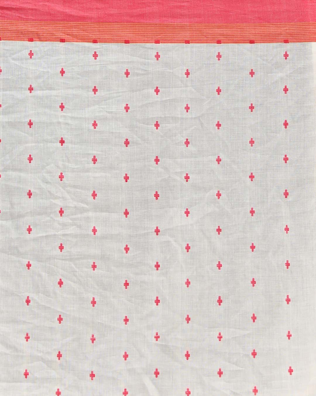 FROSTED GRACE (HANDLOOM 100% PURE COTTON SAREE)