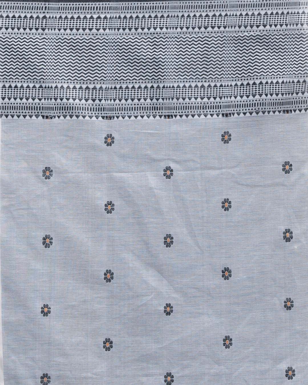 STEEL ELEGANCE (HANDLOOM 100% PURE COTTON SAREE)