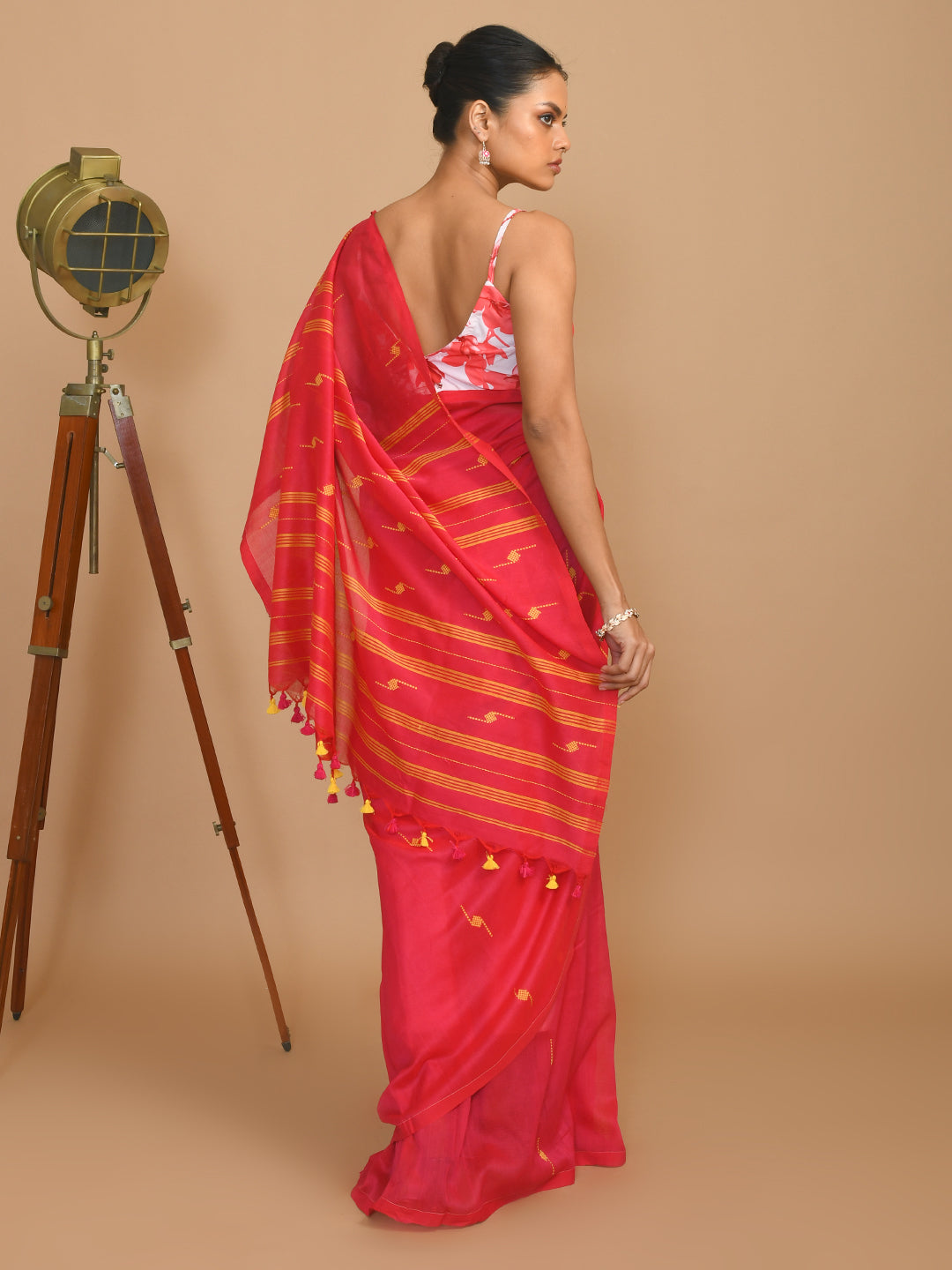 ROSEATE GLOW (HANDLOOM 100% PURE COTTON SAREE)