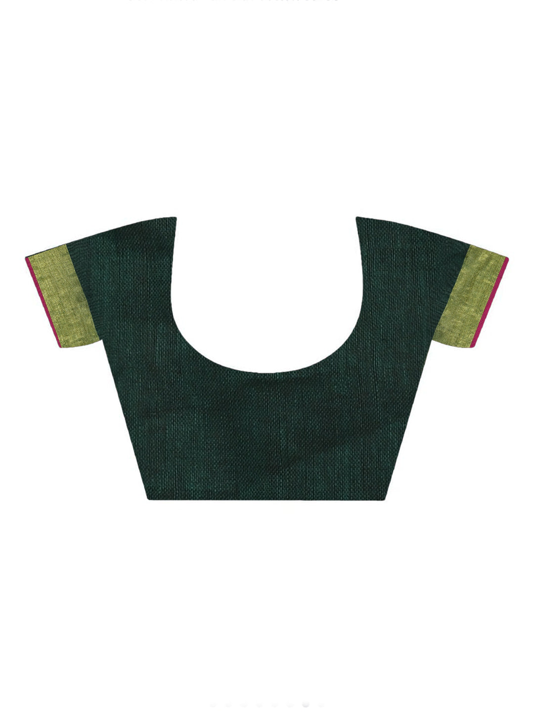 VERDANT CHARM (HANDLOOM PURE LINEN SAREE)