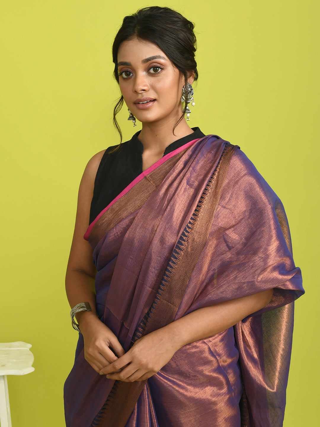 ROYAL AMETHYST (BENGAL HANDLOOM COTTON BLEND SAREE)