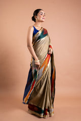 Sandstone Beige Cotton Saree