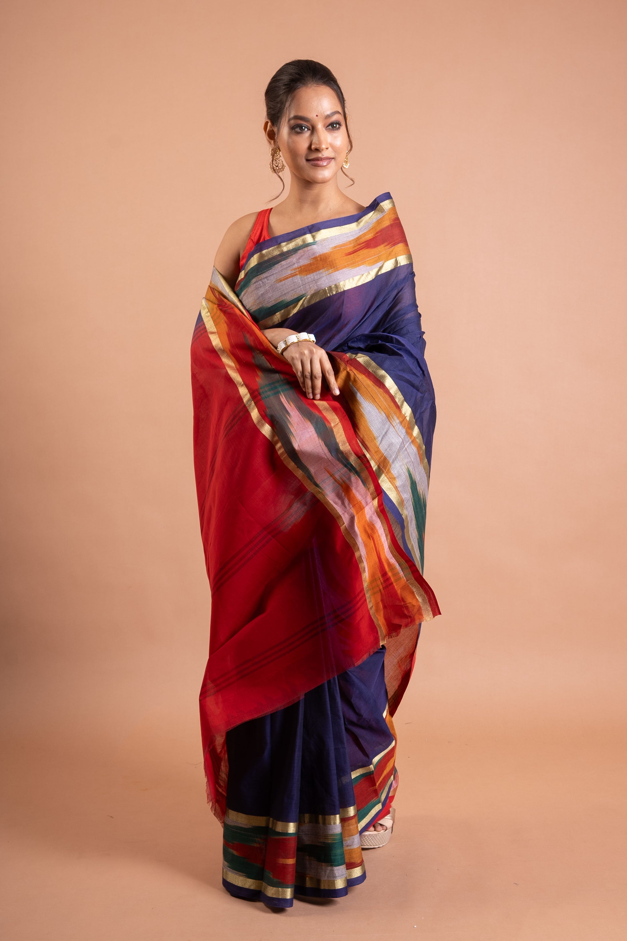 Neelanjali Prism-Stripe Saree