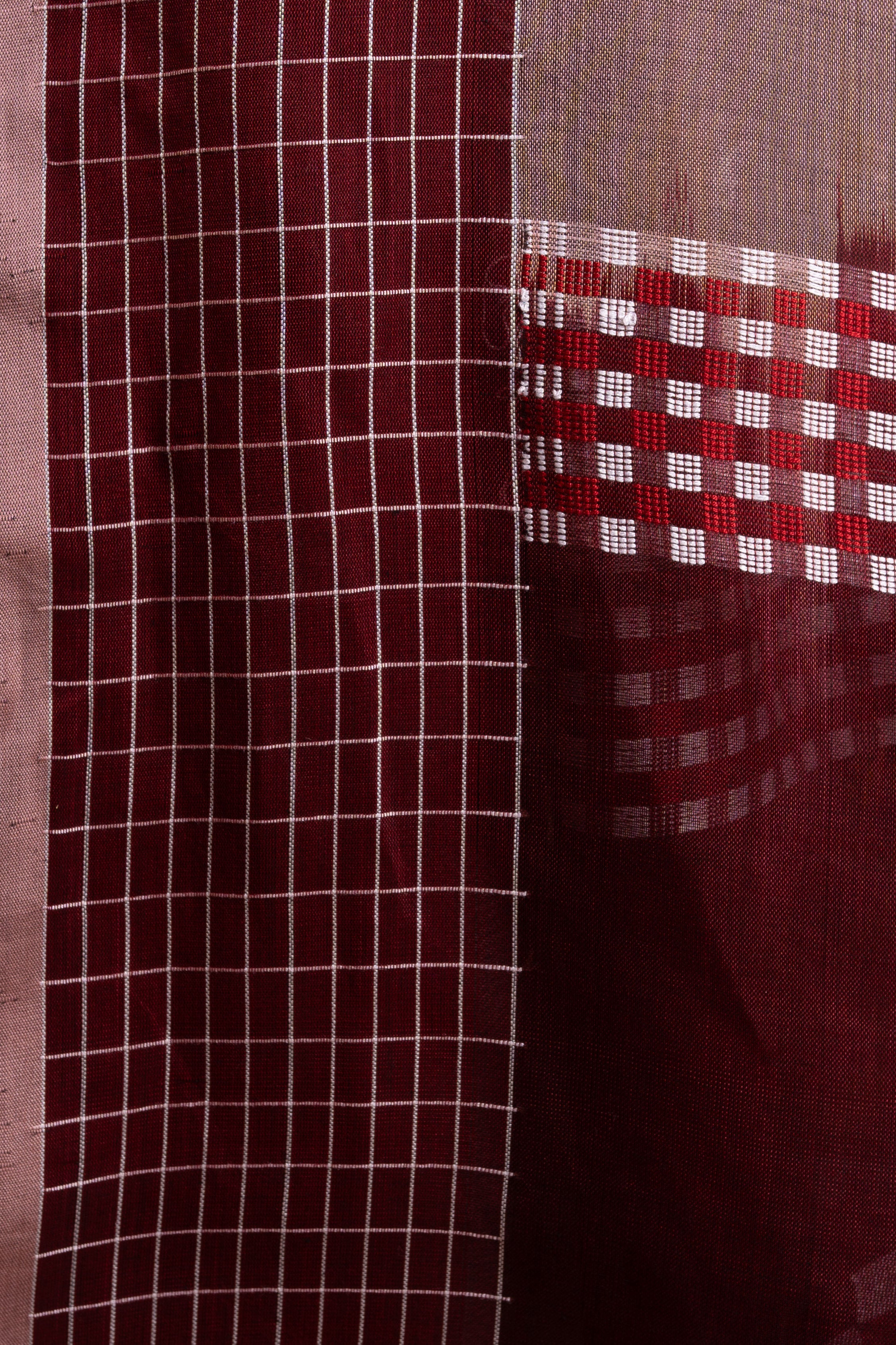 Madhura Gridline Handloom Cotton Saree