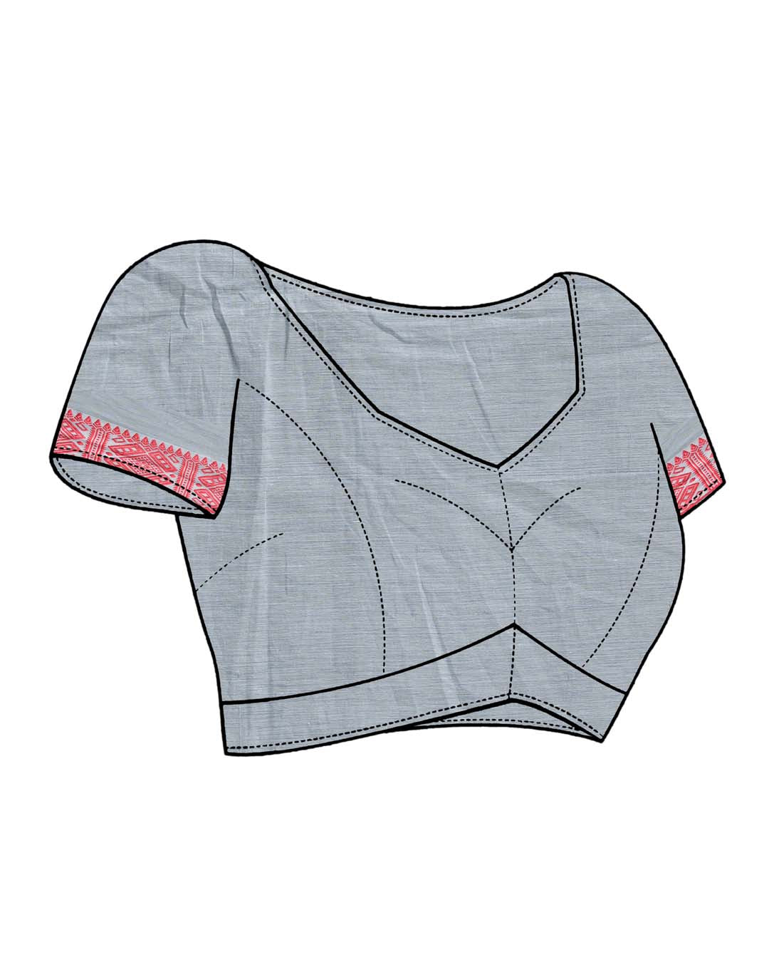 SLATE GRACE (HANDLOOM 100% PURE COTTON SAREE)