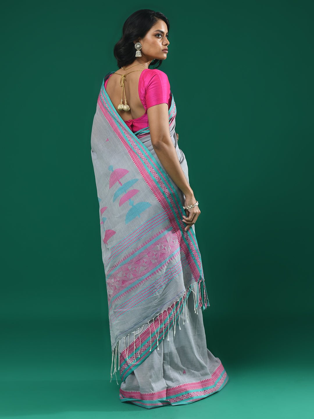 MAUVE SERENITY (HANDLOOM 100% PURE COTTON SAREE)