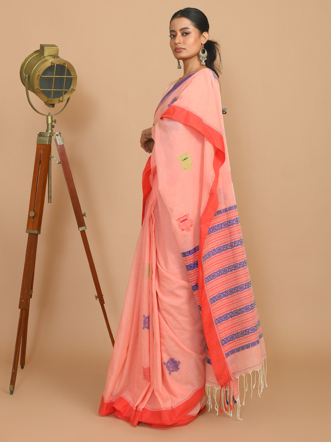 PINK REVERIE (HANDLOOM 100% PURE COTTON SAREE)