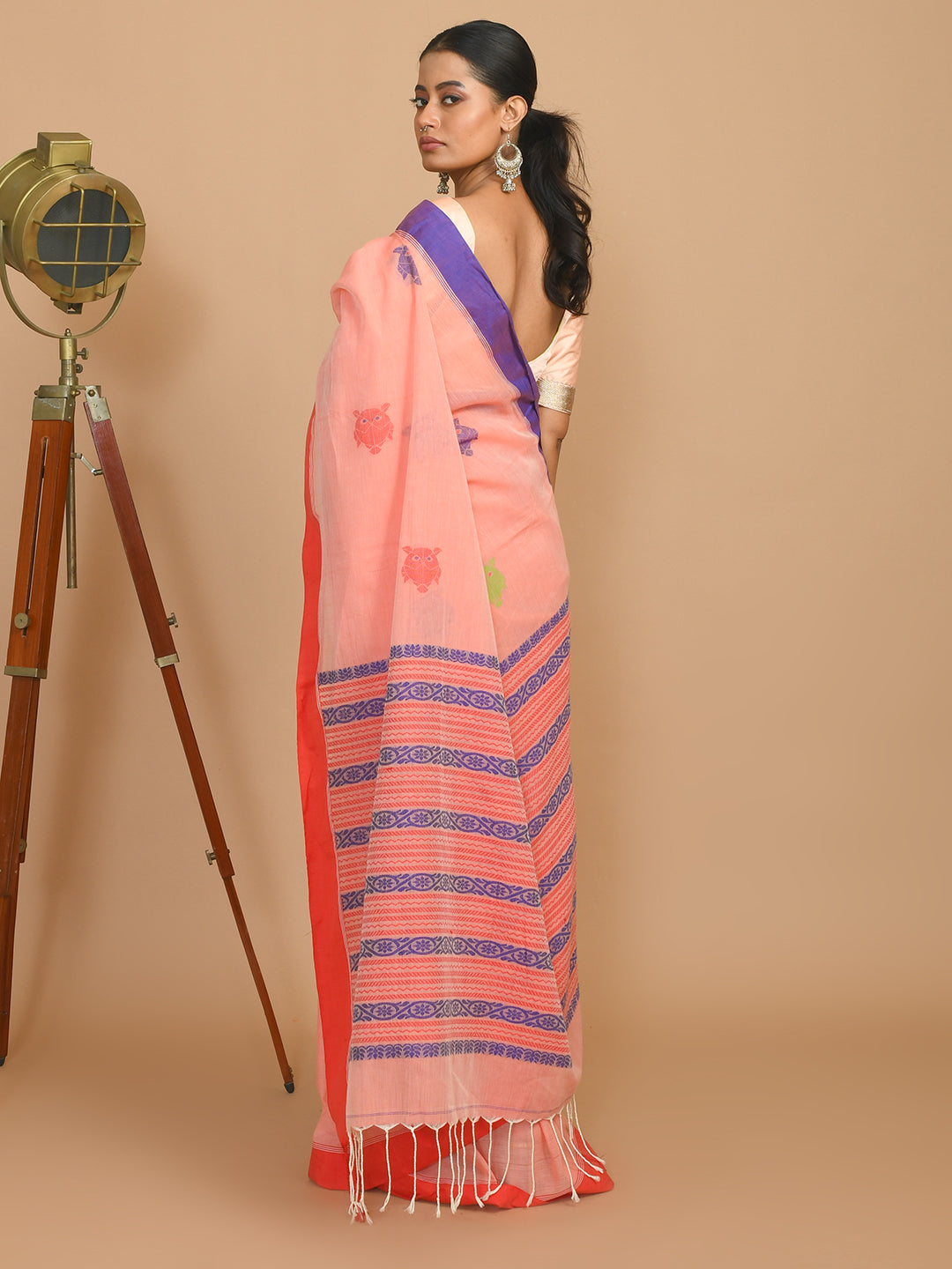 PINK REVERIE (HANDLOOM 100% PURE COTTON SAREE)