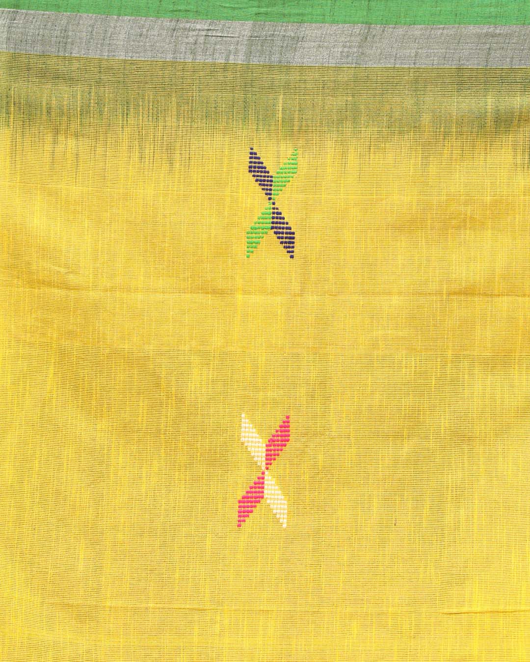 GOLDEN AURA (HANDLOOM 100% PURE COTTON SAREE)