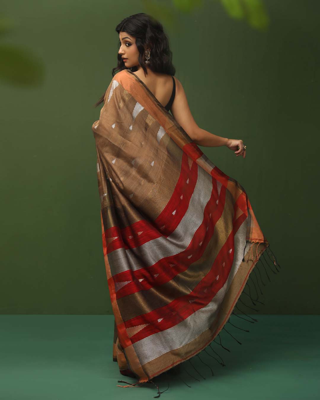EARTH’S EMBRACE (HANDLOOM LIVA SAREE)