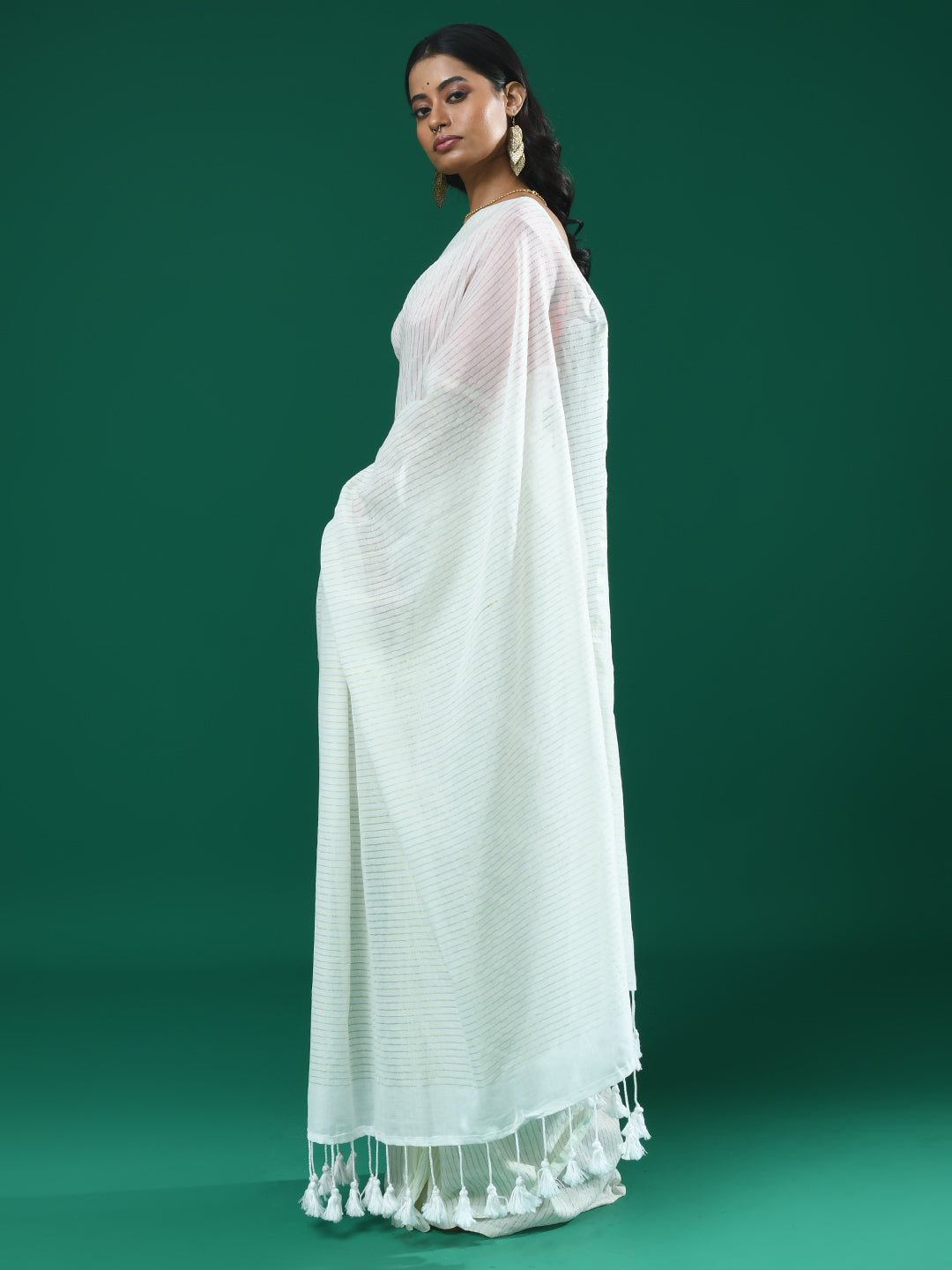 CLASSIC STRIPE (BENGAL HANDLOOM COTTON BLEND SAREE)