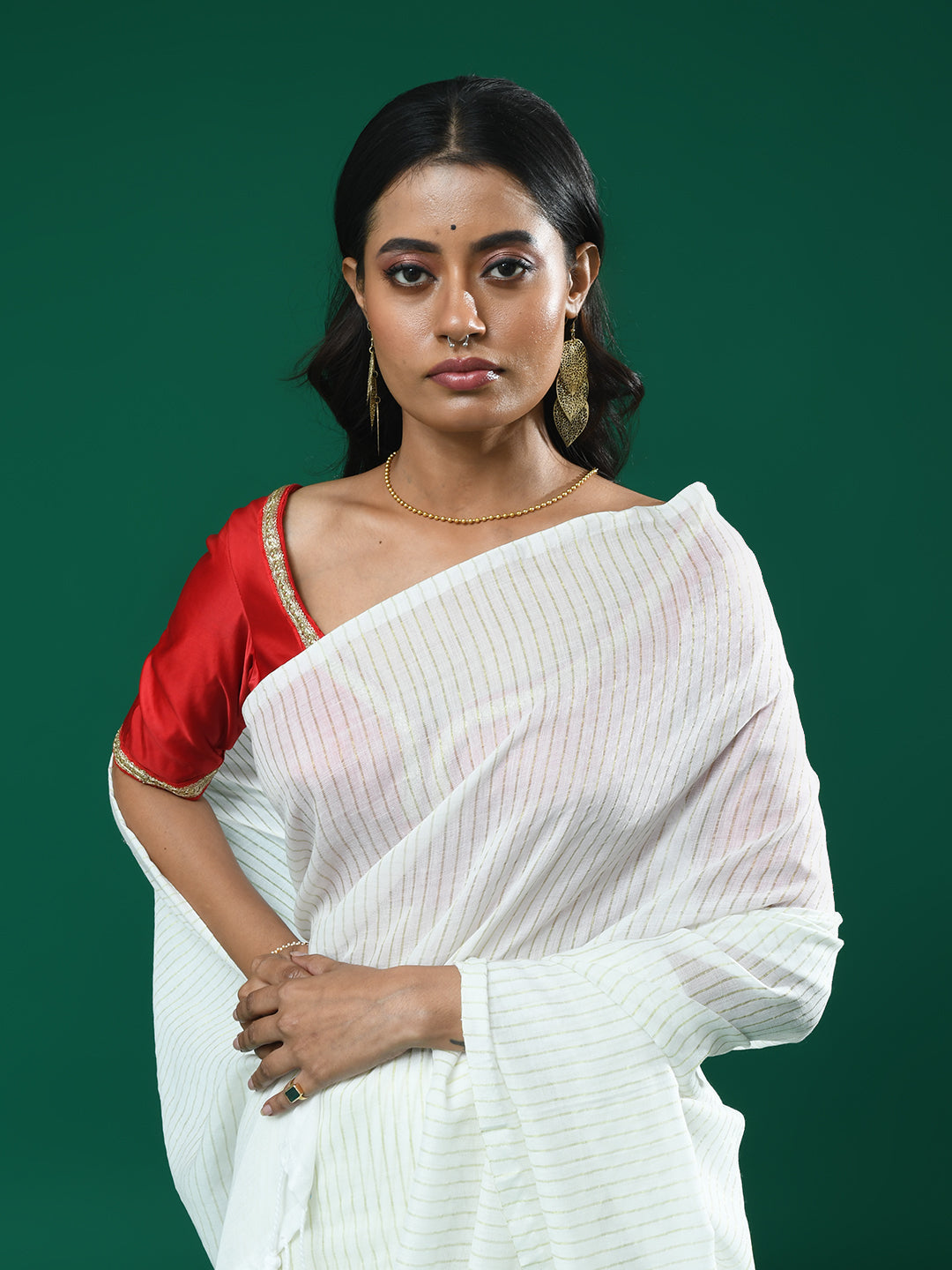 CLASSIC STRIPE (BENGAL HANDLOOM COTTON BLEND SAREE)