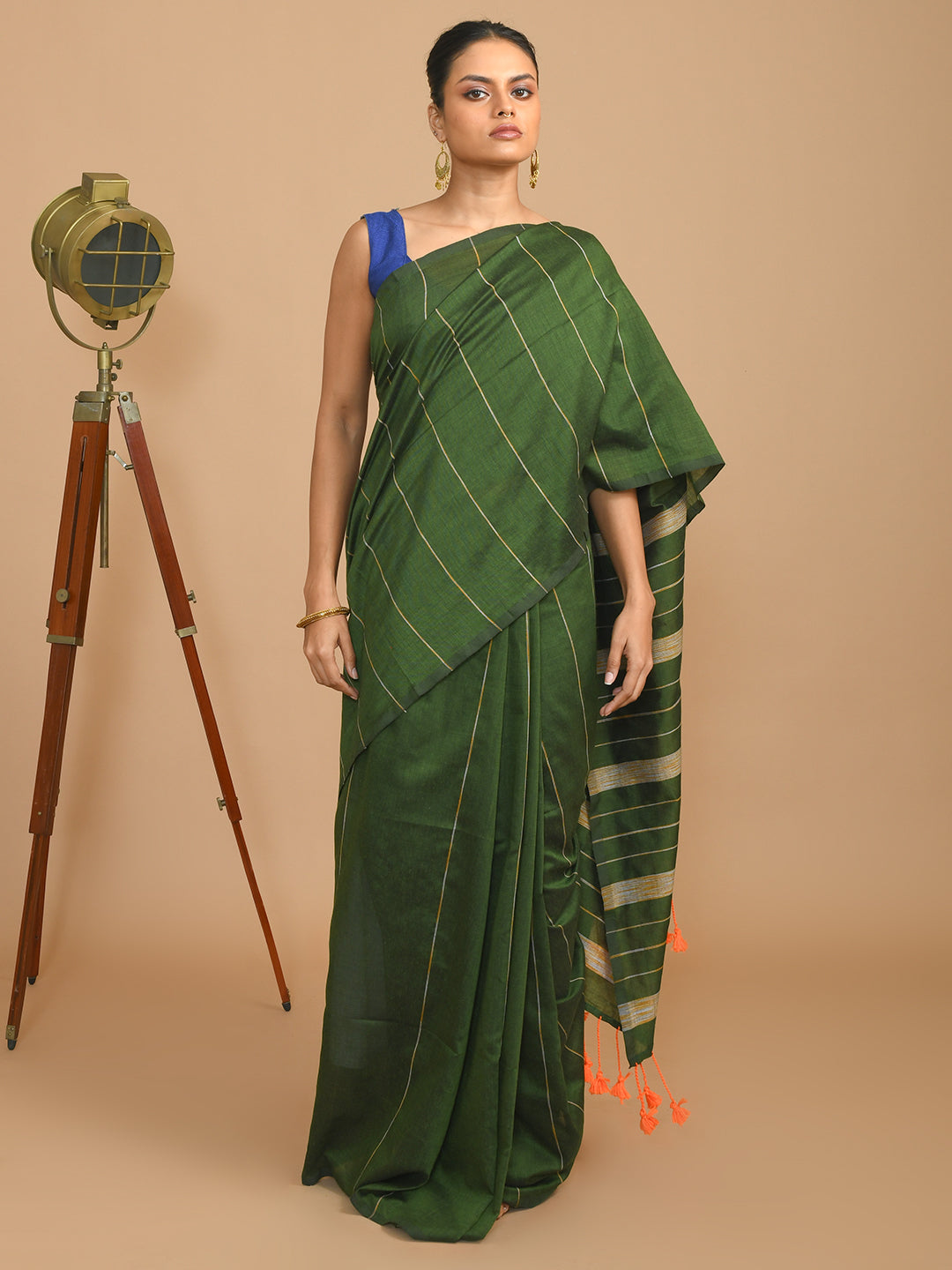 EVERGREEN PROFESSIONAL (BENGAL HANDLOOM COTTON BLEND SAREE)