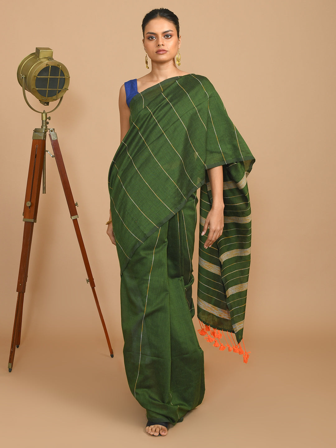 EVERGREEN PROFESSIONAL (BENGAL HANDLOOM COTTON BLEND SAREE)