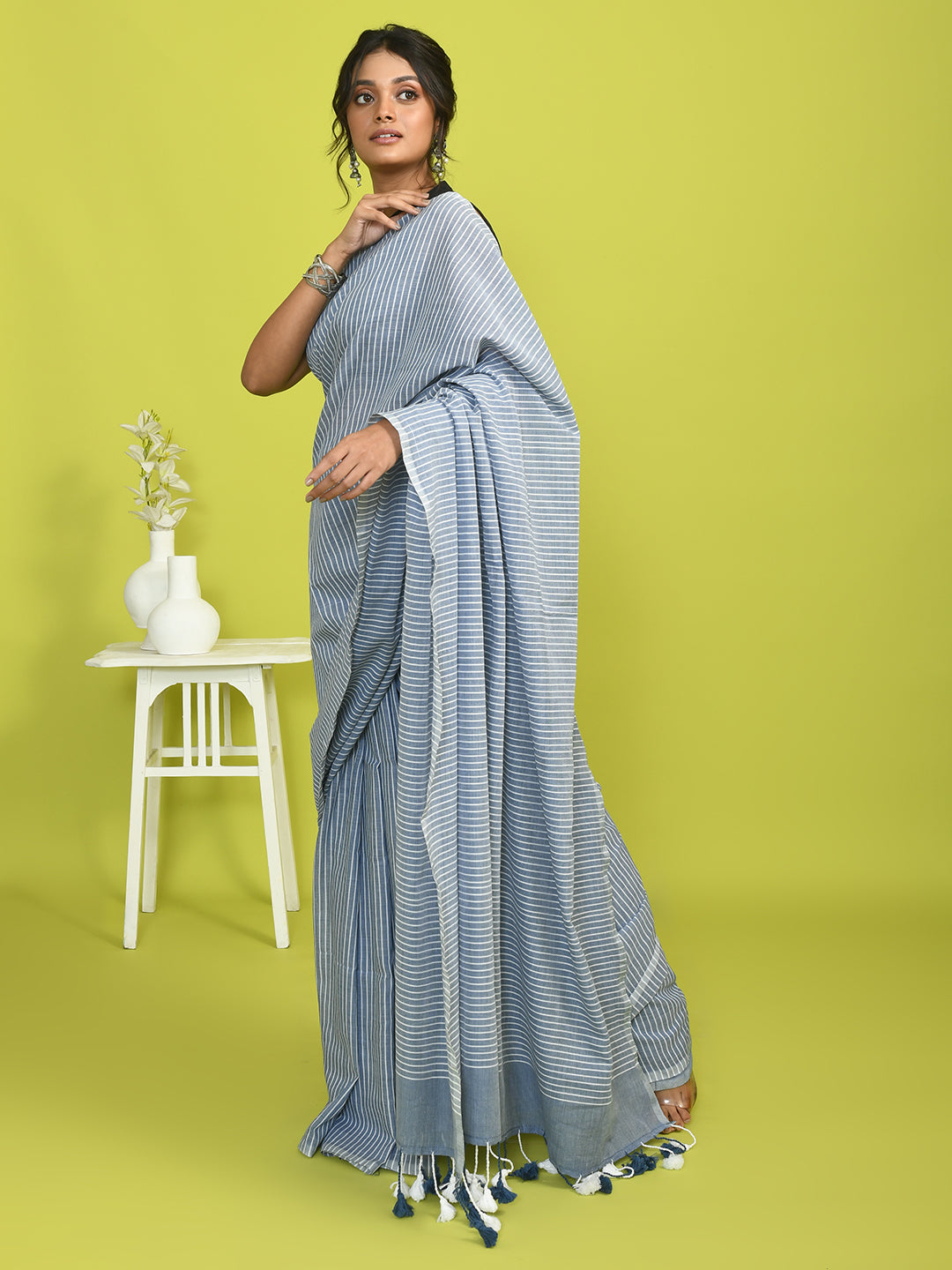 URBAN ELEGANCE (BENGAL HANDLOOM COTTON BLEND SAREE)