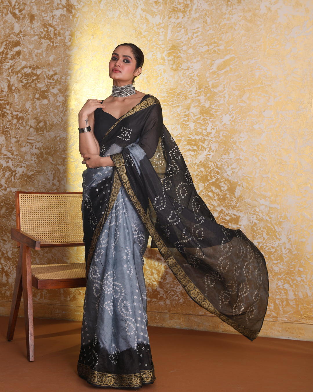 NANDINI (BANDHANI POLY SILK SAREE)