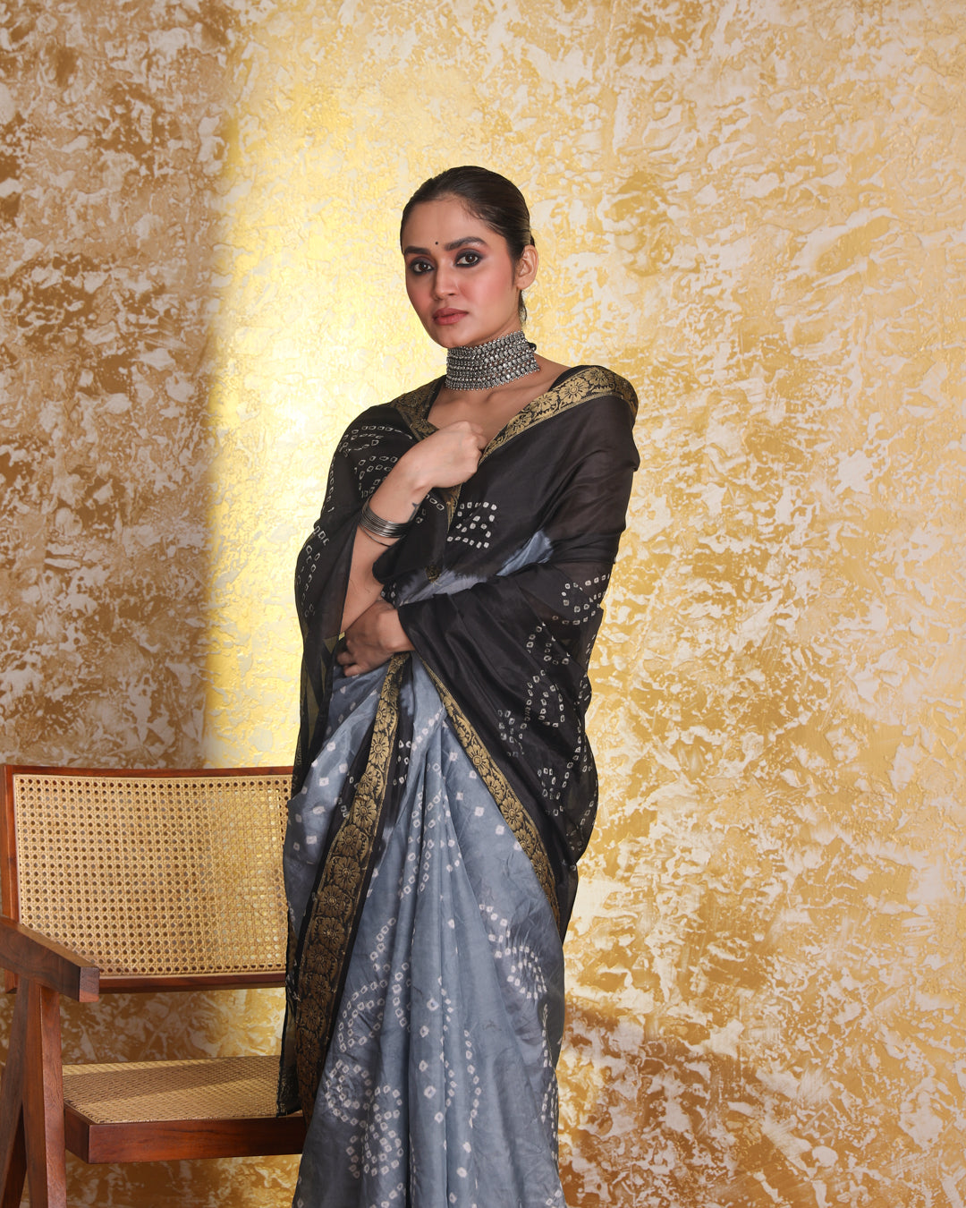 NANDINI (BANDHANI POLY SILK SAREE)