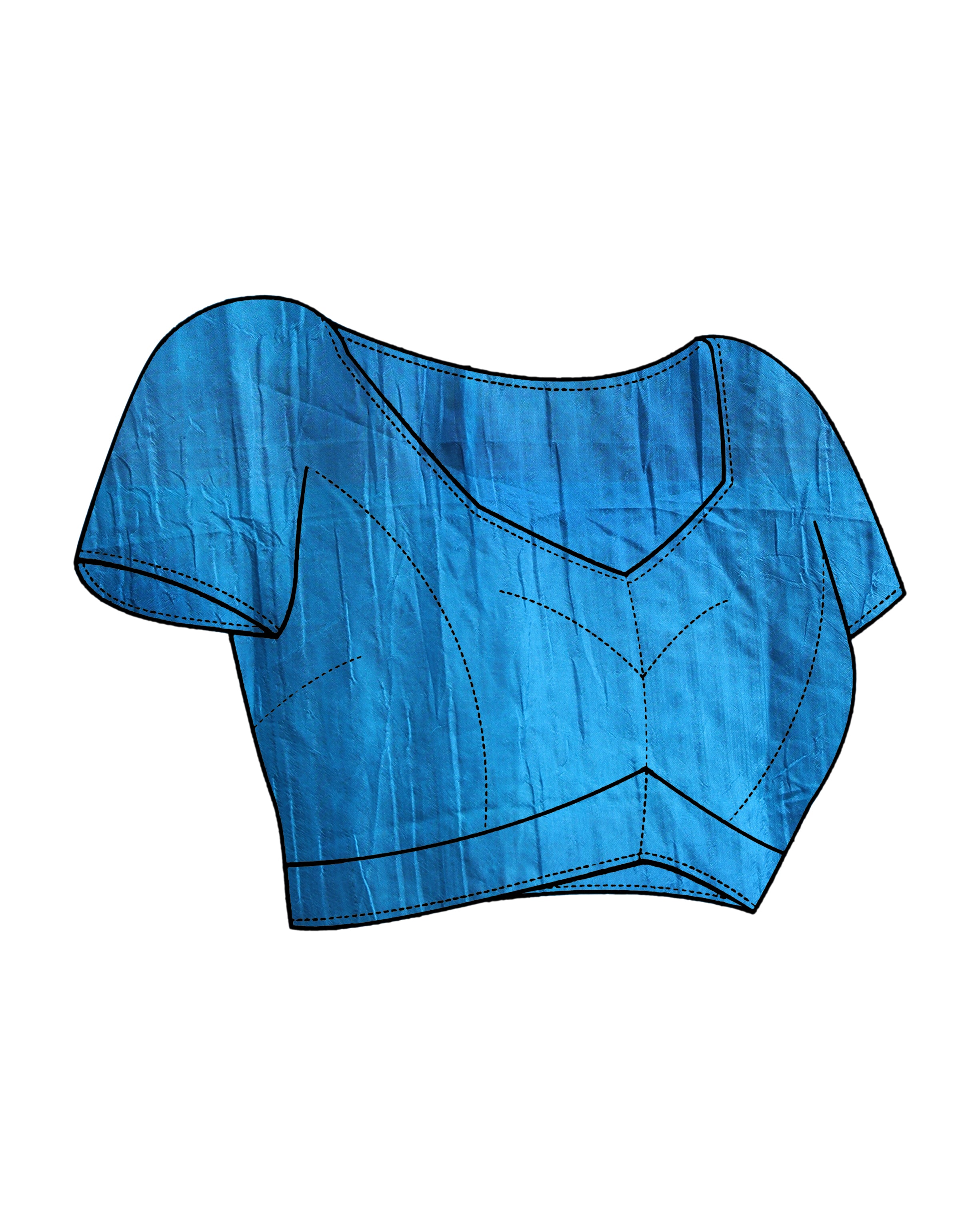 BLUE ENCHANTMENT (BANDHANI POLY SILK SAREE)