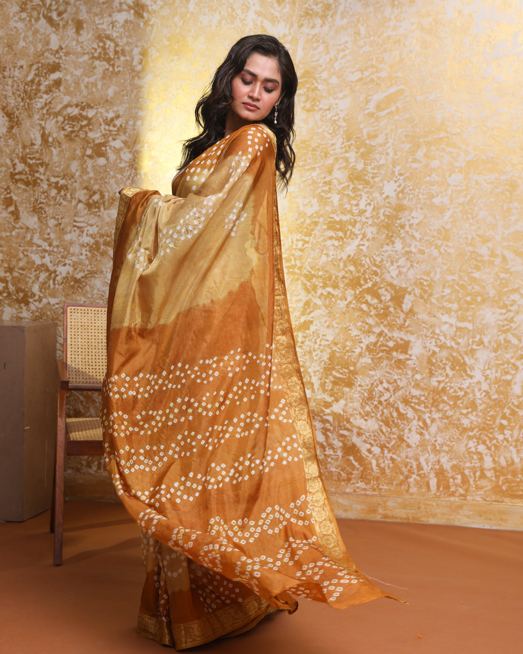 MEHER (BANDHANI  SILK SAREE)