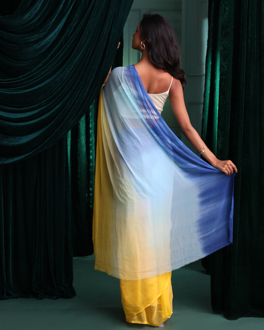 BLUSHING TWILIGHT (OMBRE  SAREE)
