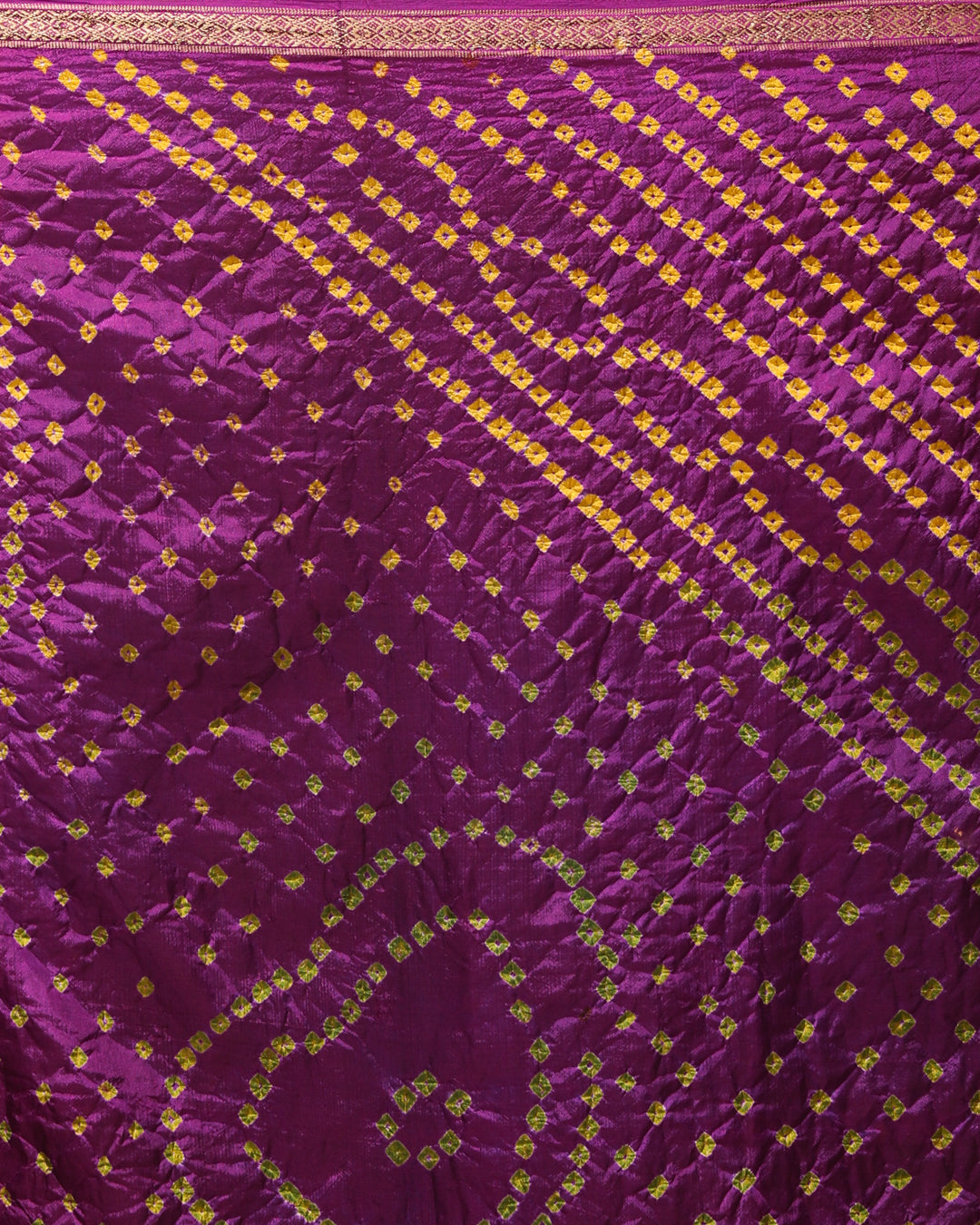 VIOLET ENCHANTMENT (BANDHANI  CREPE SAREE)