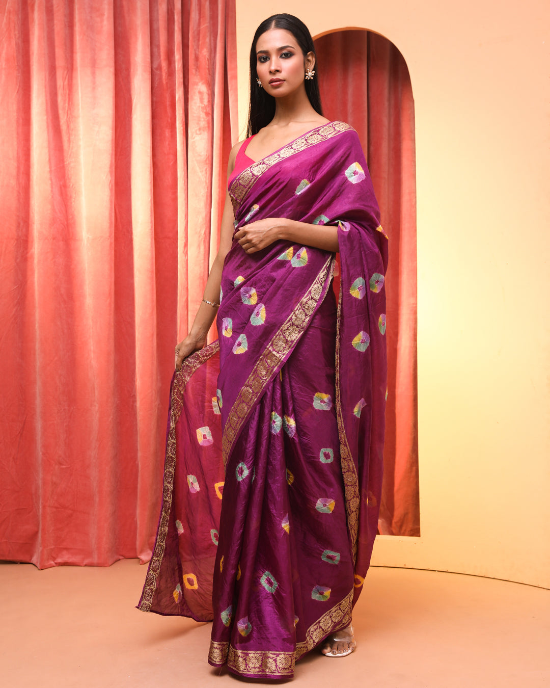REGAL BANDHANI BLISS (BANDHANI  SILK SAREE)