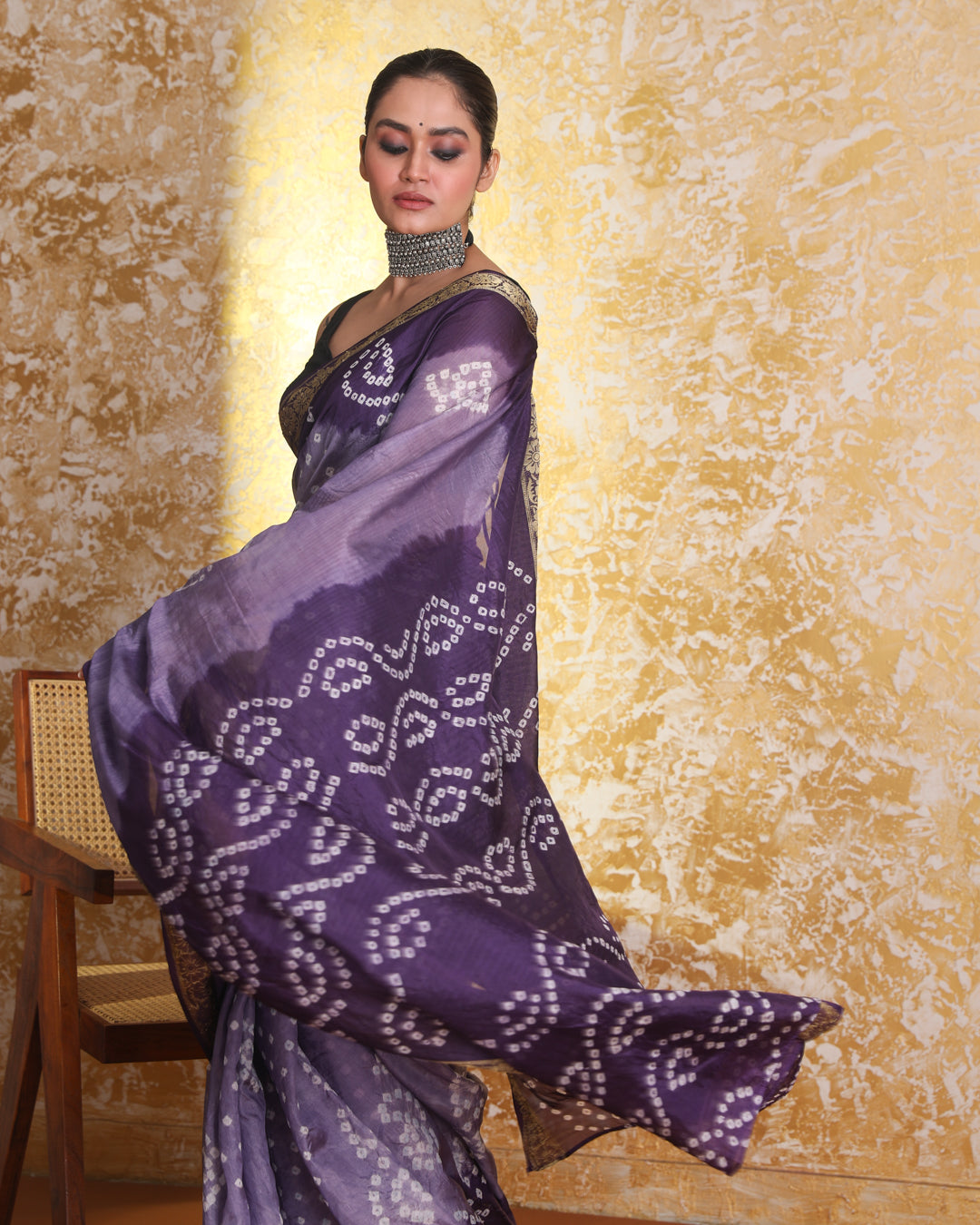 KAVYA (BANDHANI POLY SILK SAREE)