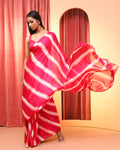 PINK BLISS (LEHERIYA  SAREE)