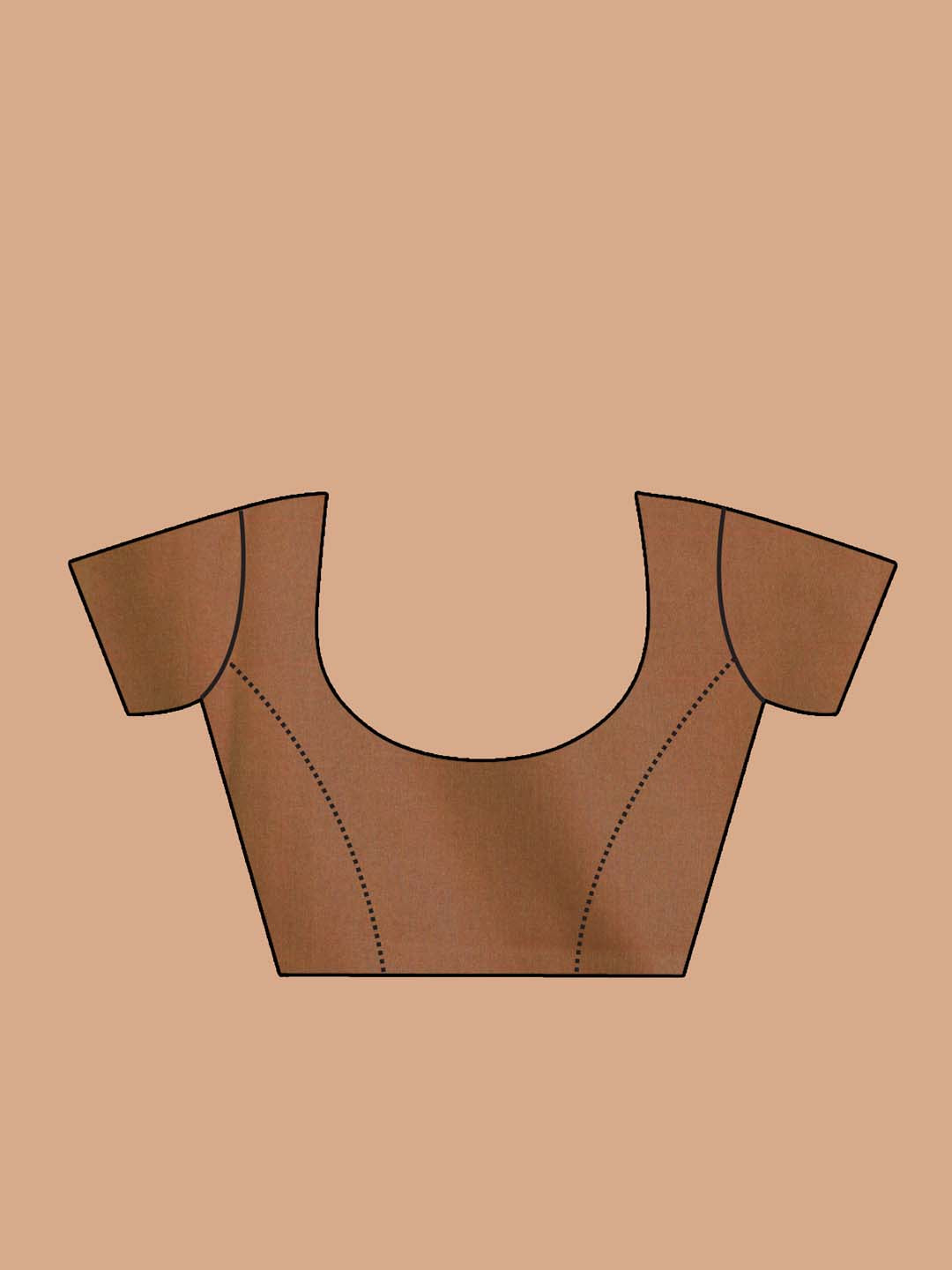 Indethnic Banarasi Brown Woven Design Festive Wear Saree - Blouse Piece View