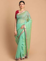 EMERALD ISLE (BANARASI COTTON BLEND SAREE)