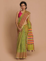 EVERGREEN (BANARASI COTTON BLEND SAREE)