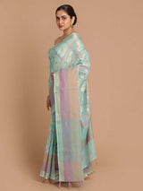 GREEN PLAY (BANARASI COTTON BLEND SAREE)