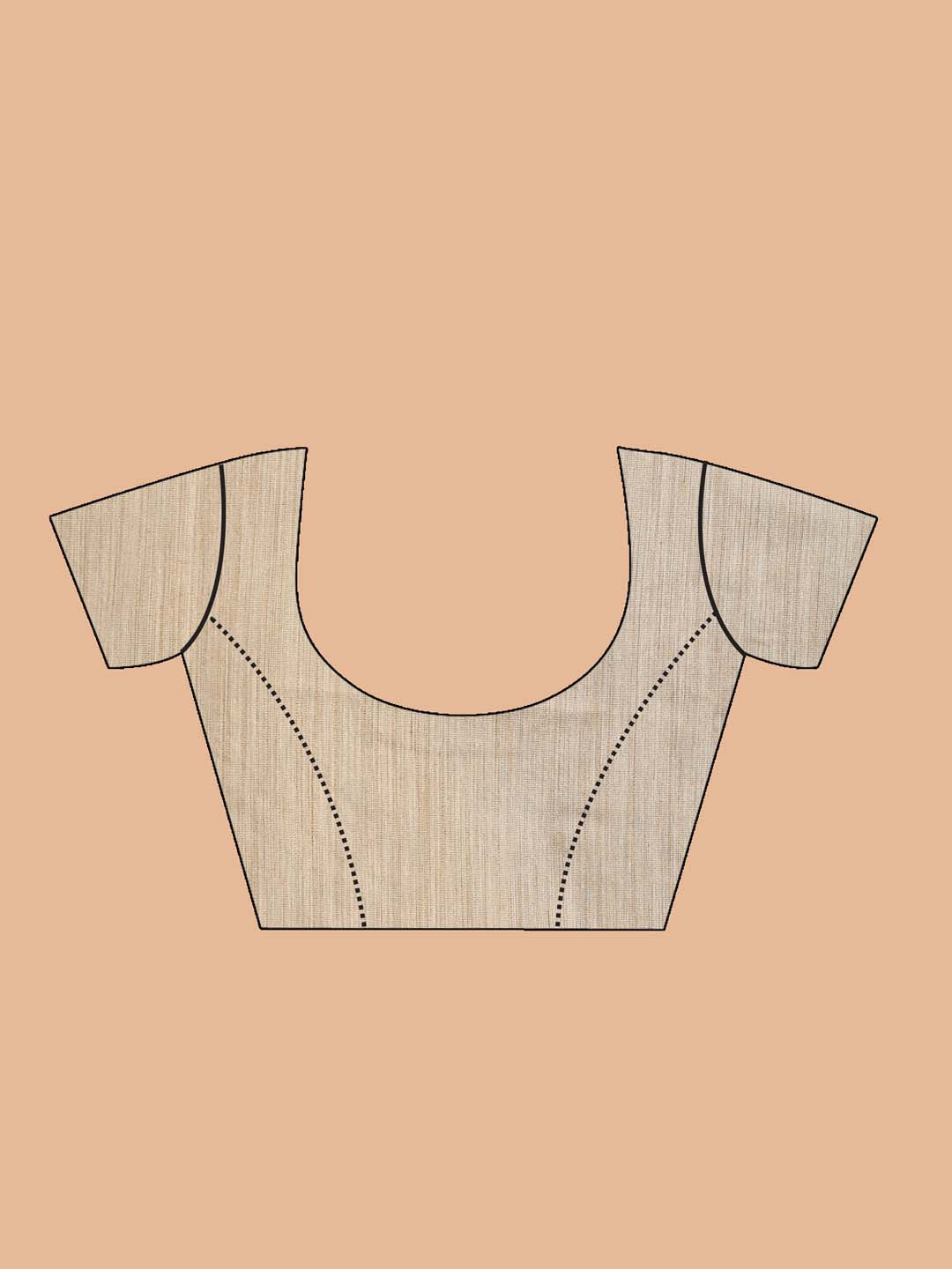 Indethnic Banarasi Pink Solid Daily Wear Saree - Blouse Piece View