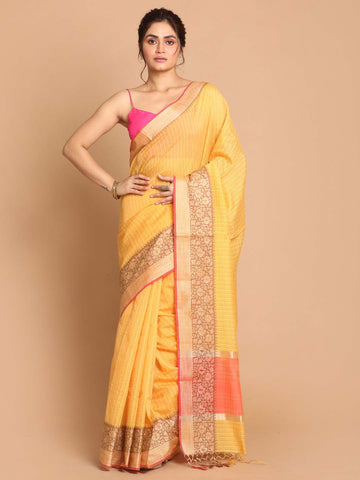RAY OF HOPE (BANARASI COTTON BLEND SAREE)