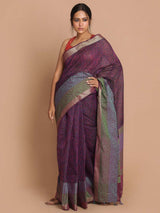 LAVENDER LASSIE (BANARASI COTTON BLEND SAREE)