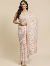 PEARLY ELEGANCE (BANARASI LIVA SAREE)