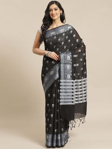 REALM OF BLACK (BANARASI LIVA SAREE)