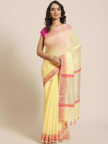 LITTLE BIT OF SUNLIGHT (BANARASI LIVA SAREE)