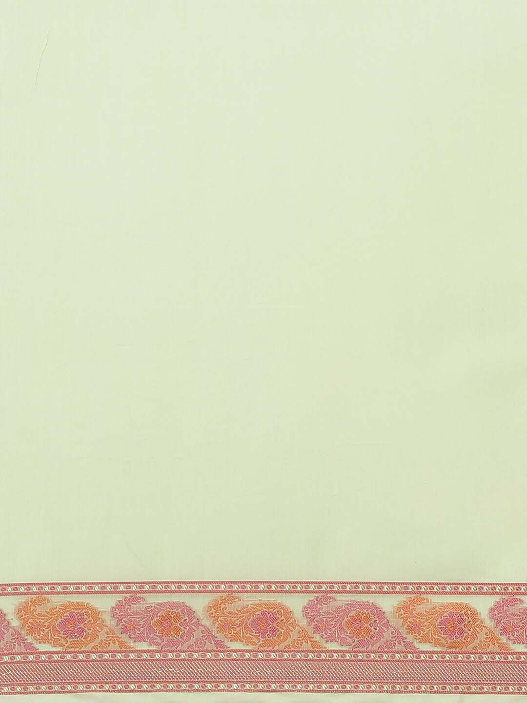 Indethnic Banarasi Green Solid Daily Wear Saree - View 2