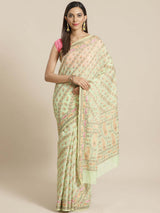 SUBTLE GREEN (BANARASI LIVA SAREE)