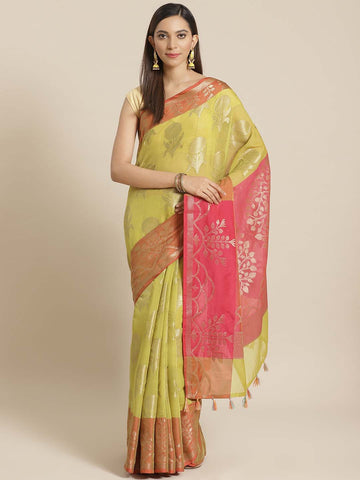 BASIL DIPPED (BANARASI LIVA SAREE)